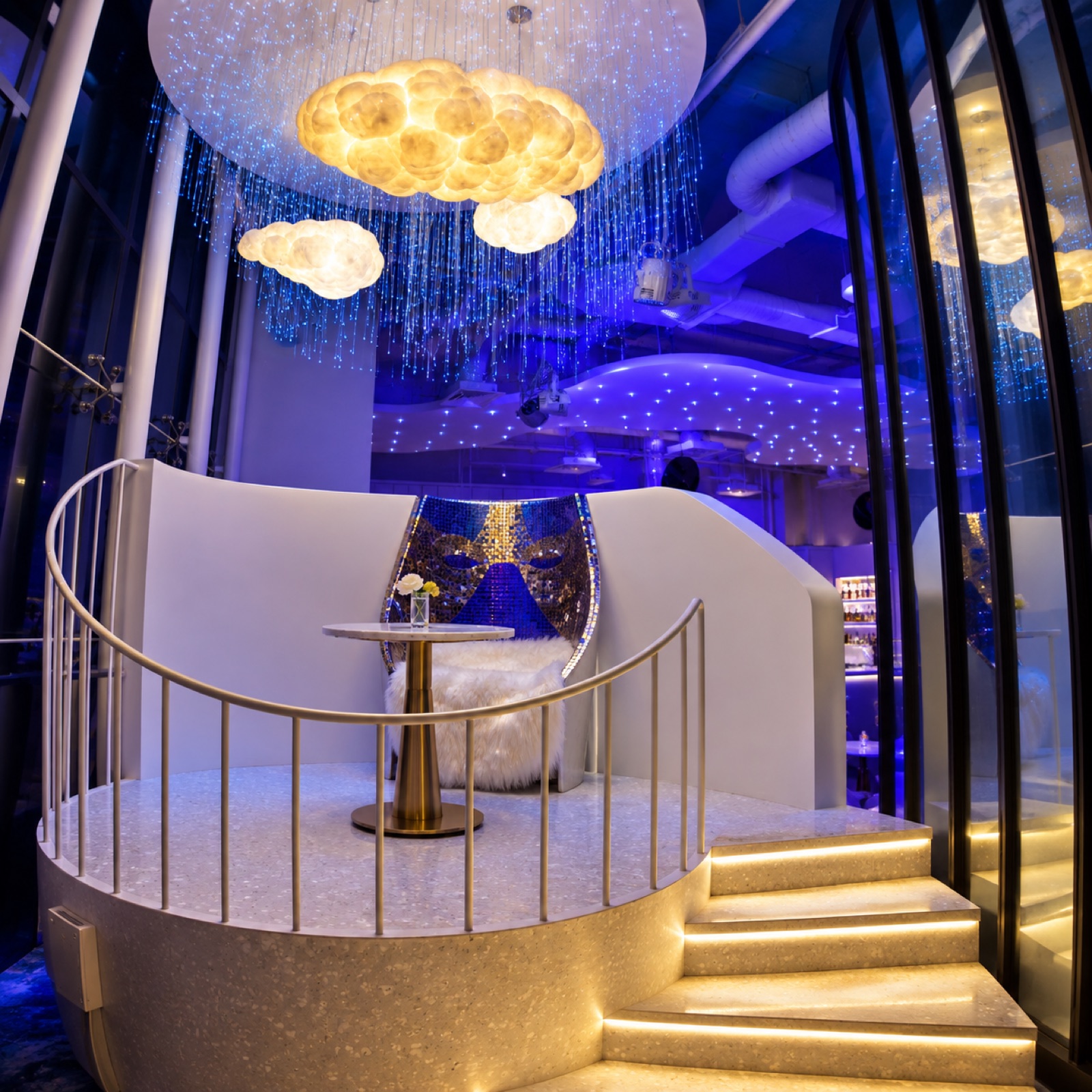 Stellar Lounge private booth and ambient lighting
