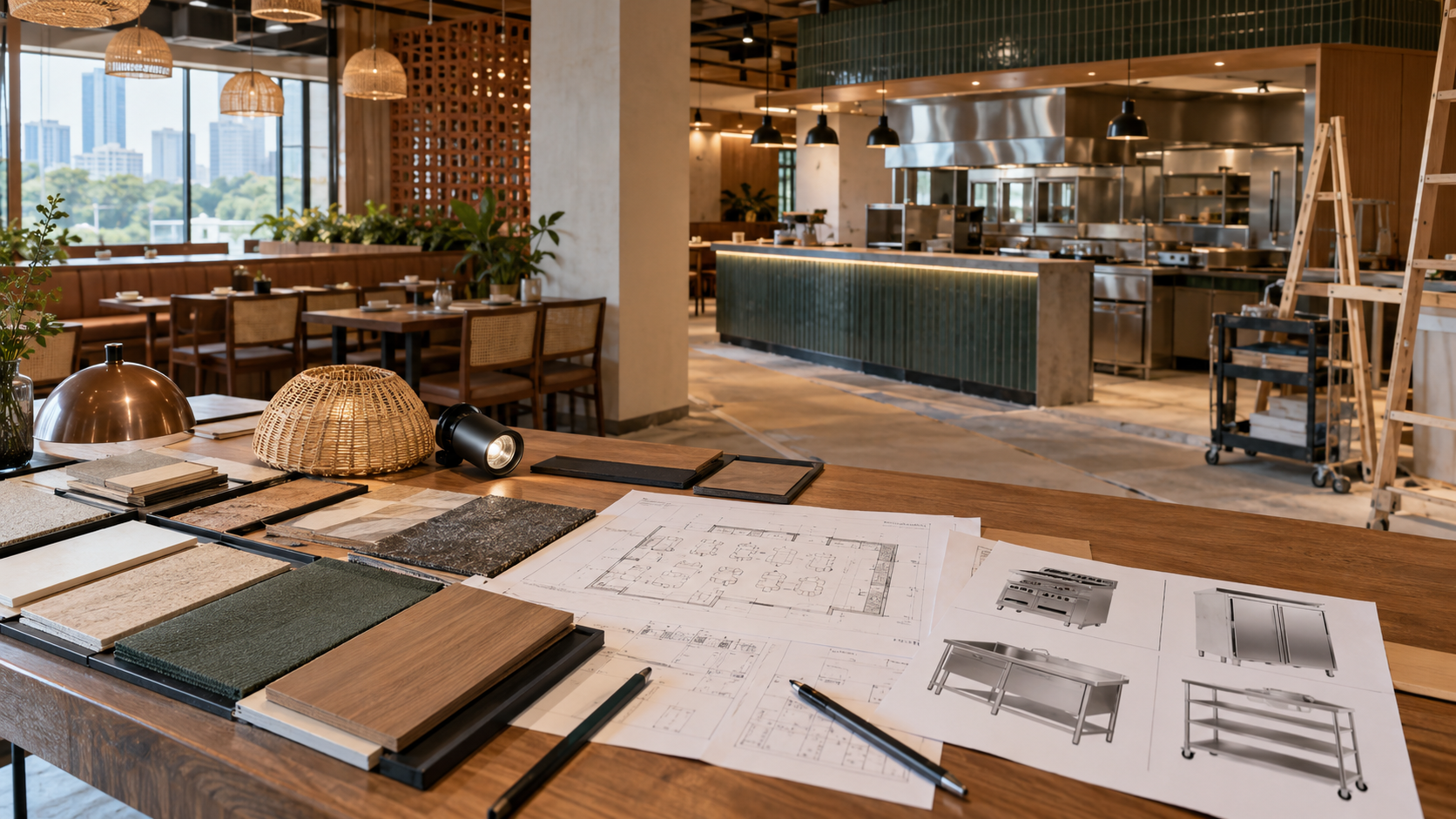 Illustrative restaurant fit-out budget and scope planning