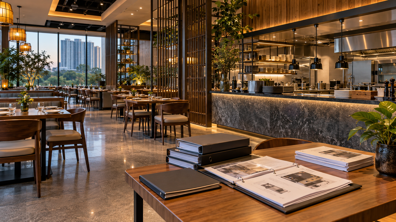 Illustrative restaurant handover review before opening